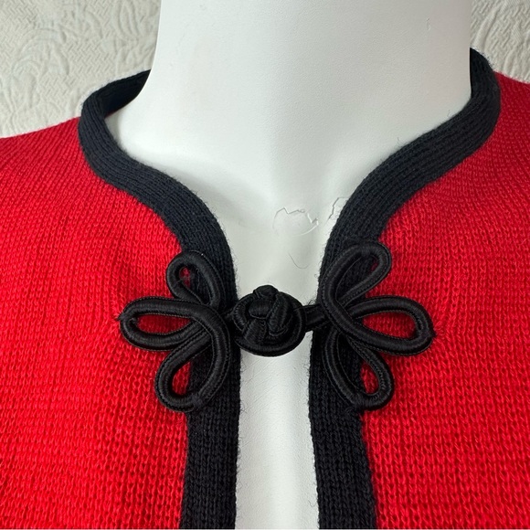 Miss Pendleton VTG Wool Frog Tie Cardigan - Picture 9 of 13